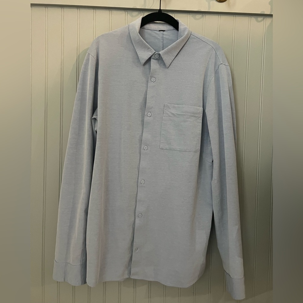 Lululemon Men’s Commission Light Blue Button-Up Shirt